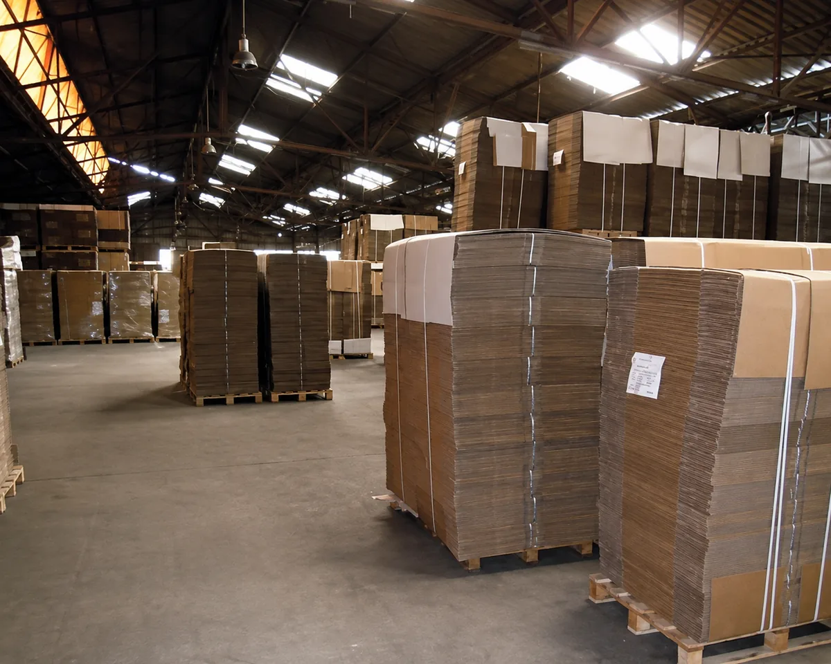 L’entrepôt et les 3 000 m² de stock